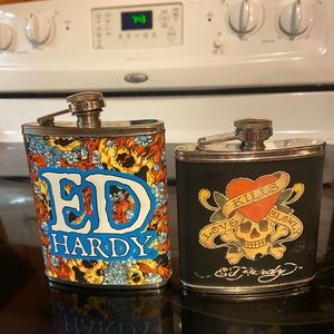 (Two) Ed Hardy Flasks